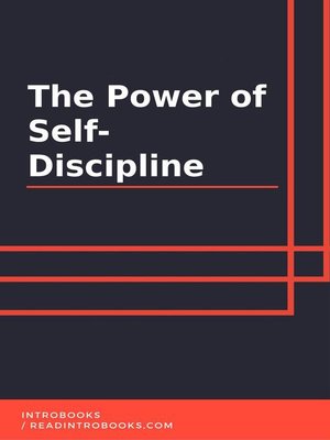 cover image of The Power of Self-Discipline